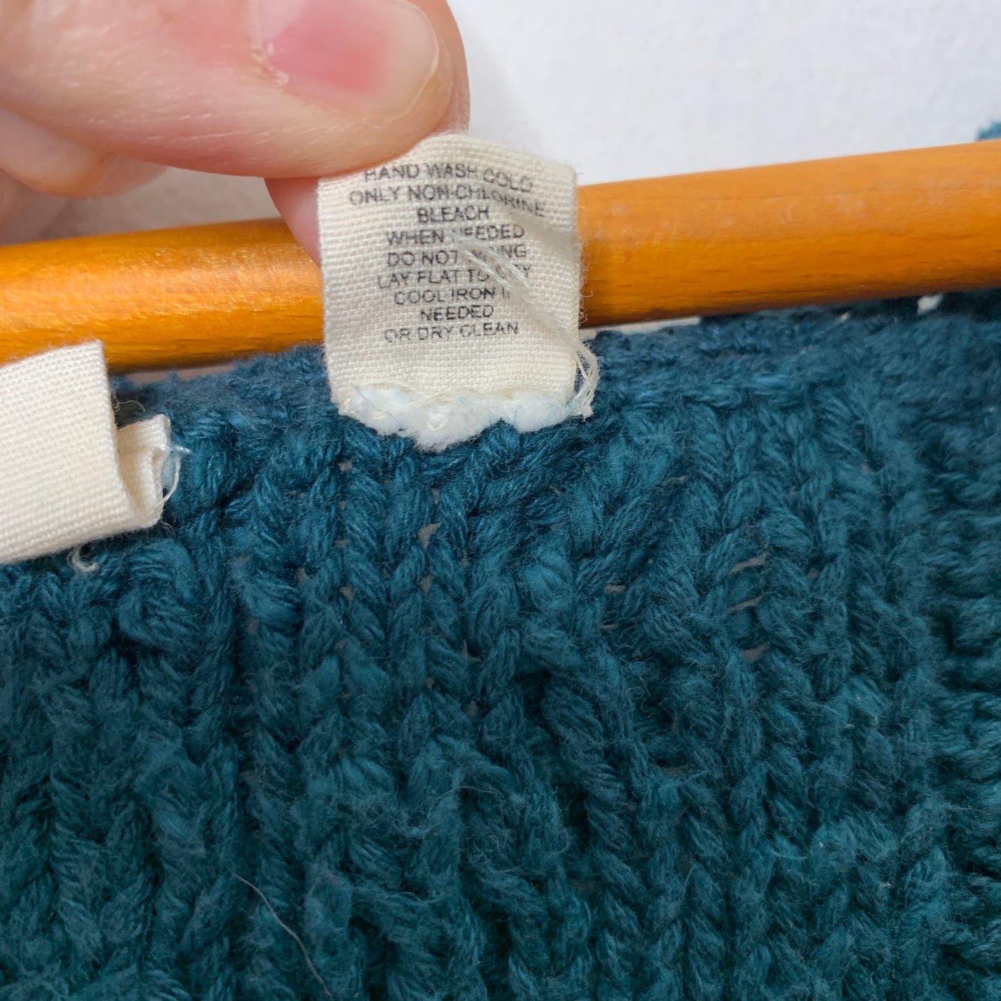 moth Water's Edge teal knit sweater dress SZ S