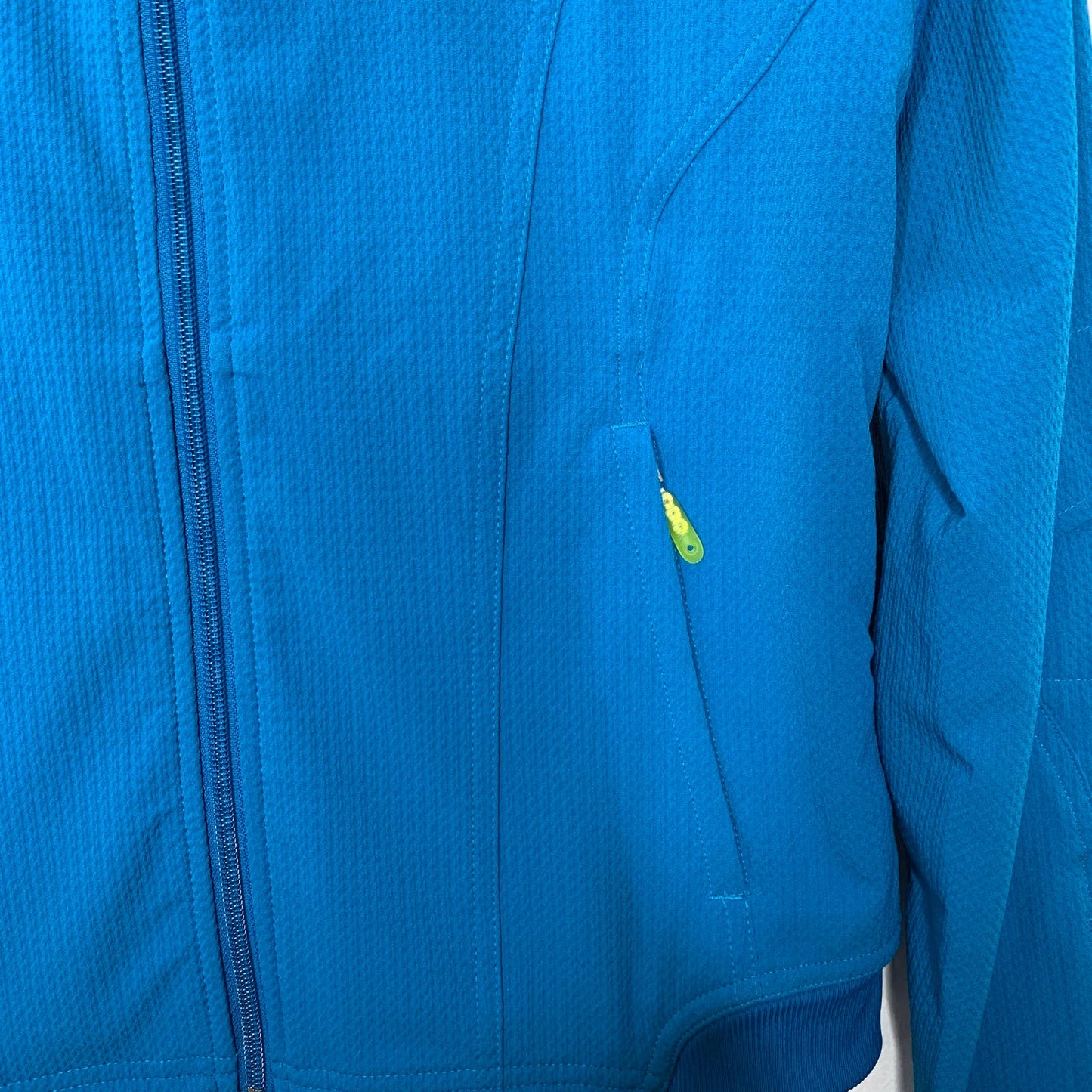 Sphere Dry blue zip up windbreaker jacket SZ S