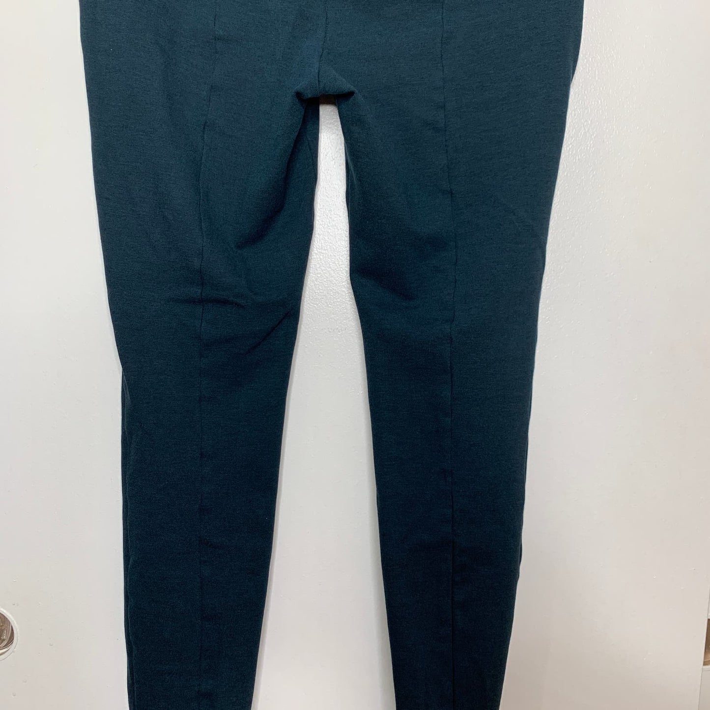 Teal ponte style seamed dress pants SZ 10 TALL