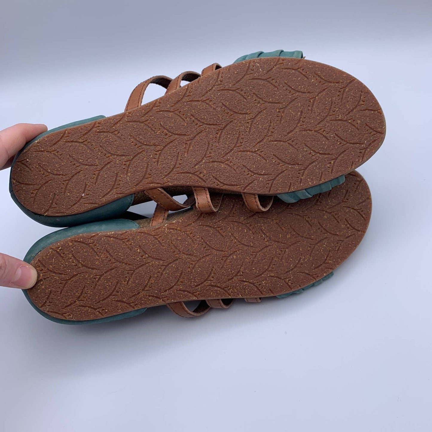 Palomi leather braided gladiator sandals SZ 8