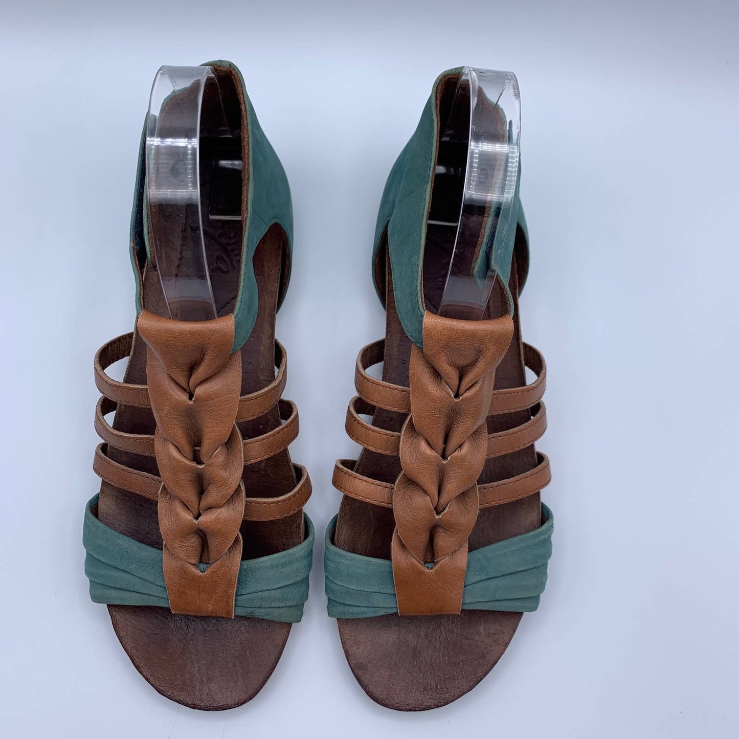 Palomi leather braided gladiator sandals SZ 8