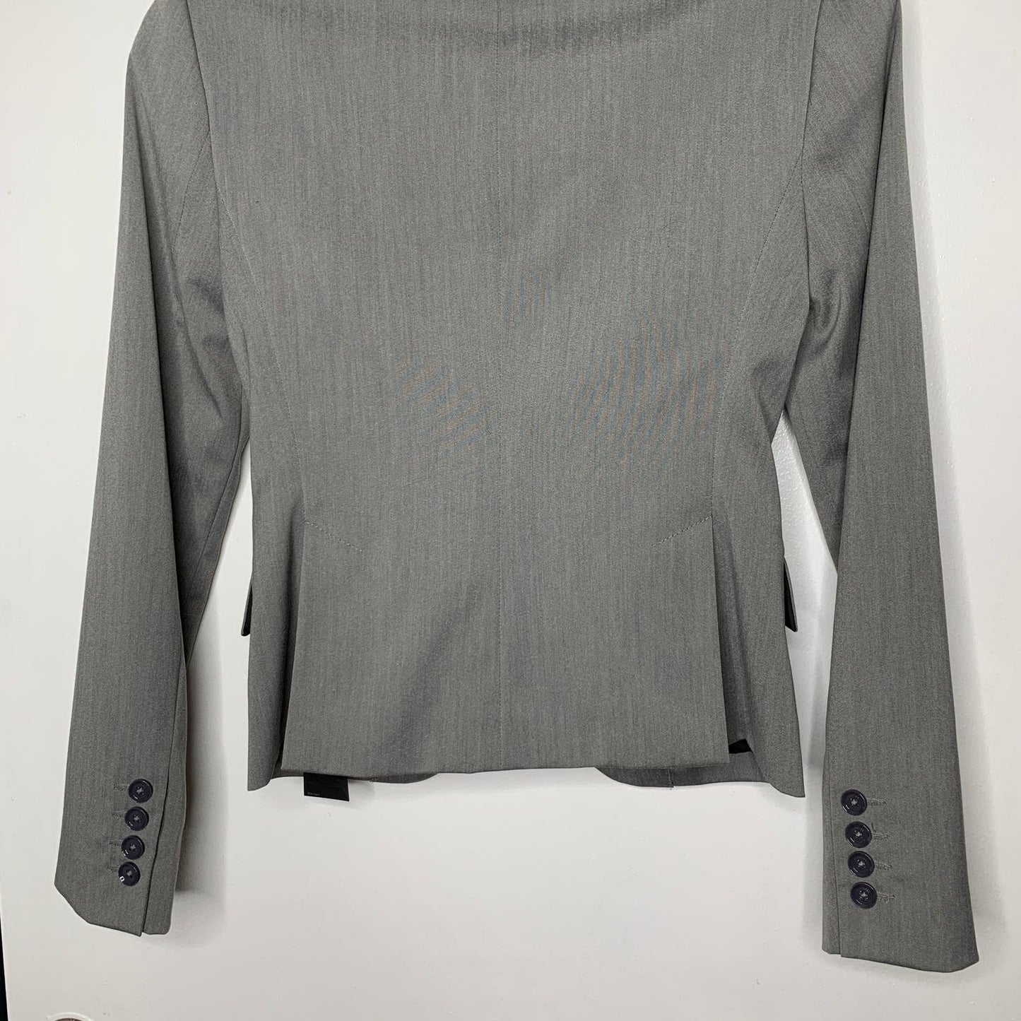 NWT gray cropped blazer jacket SZ 0