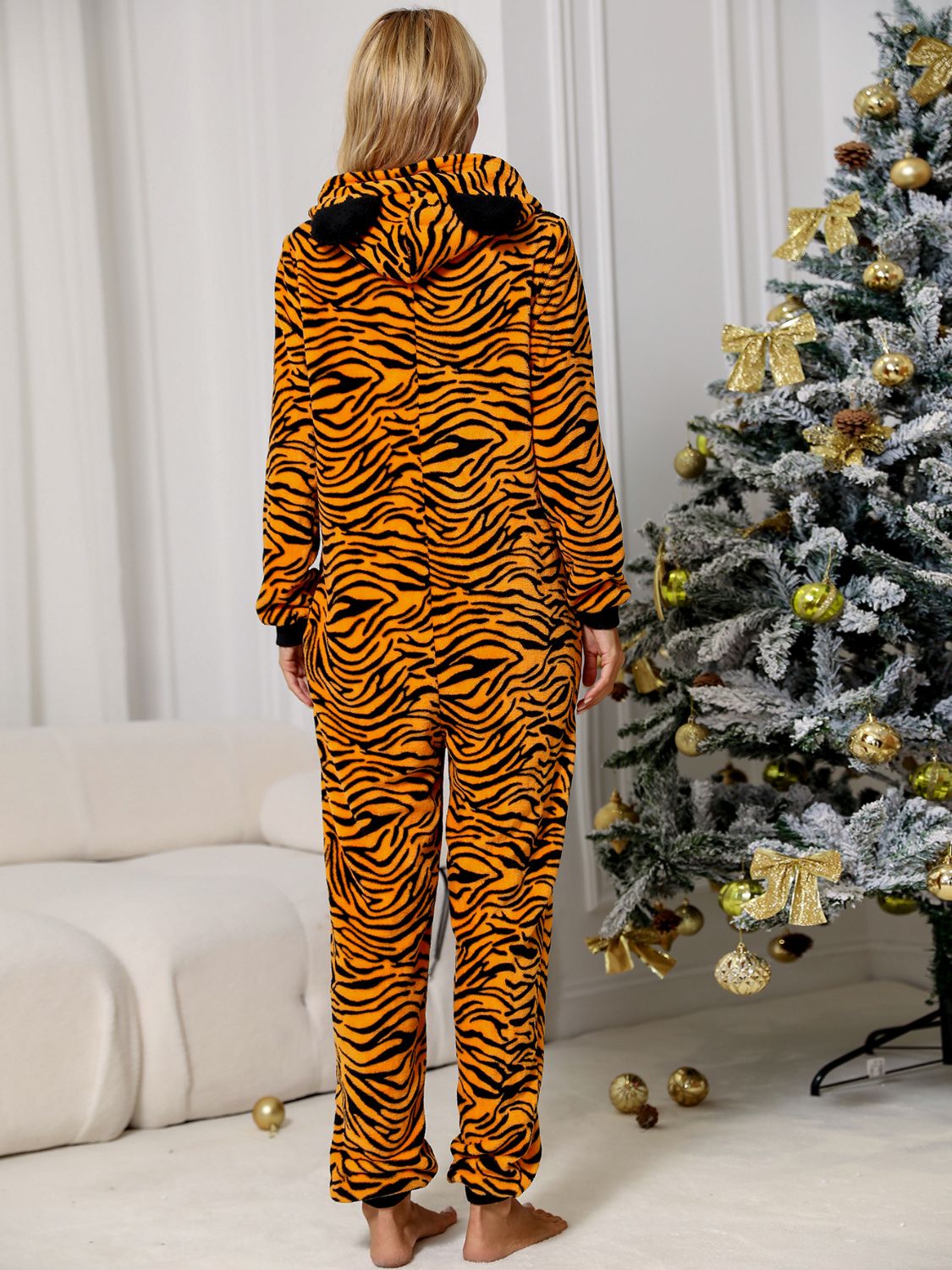 TONI Tiger Print Pajama Onesie