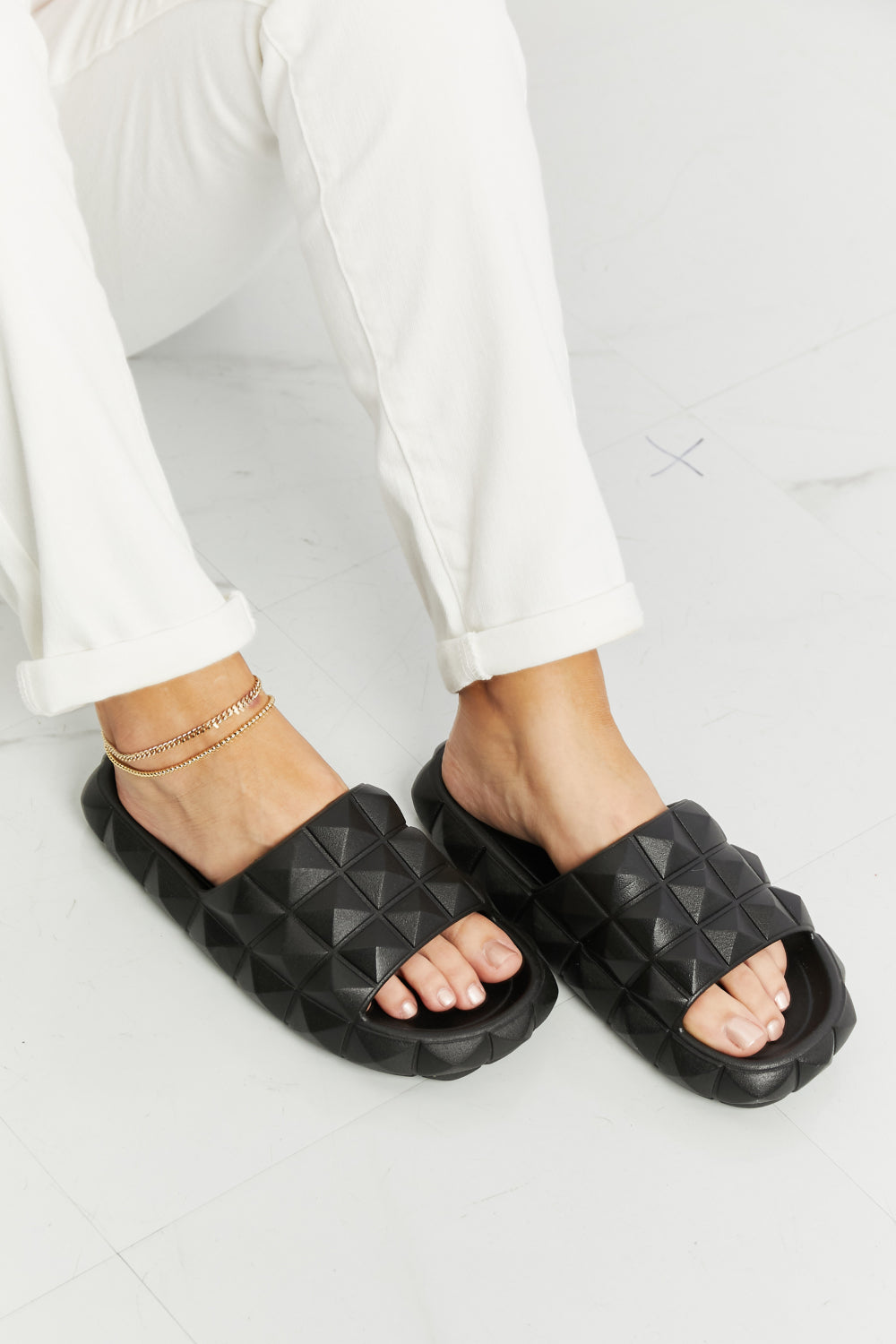 Let's Chill Studded Slide Sandal