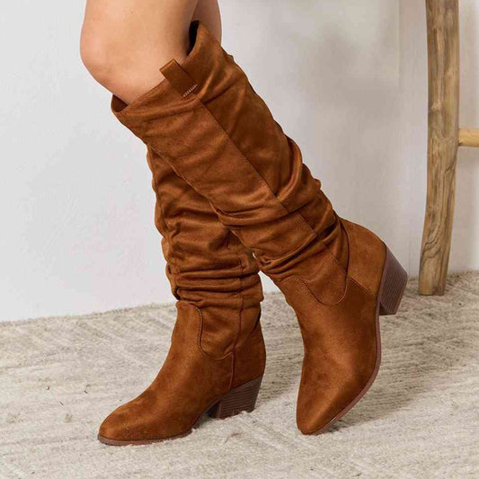 Slouchy Suede Knee Boots (6-10)