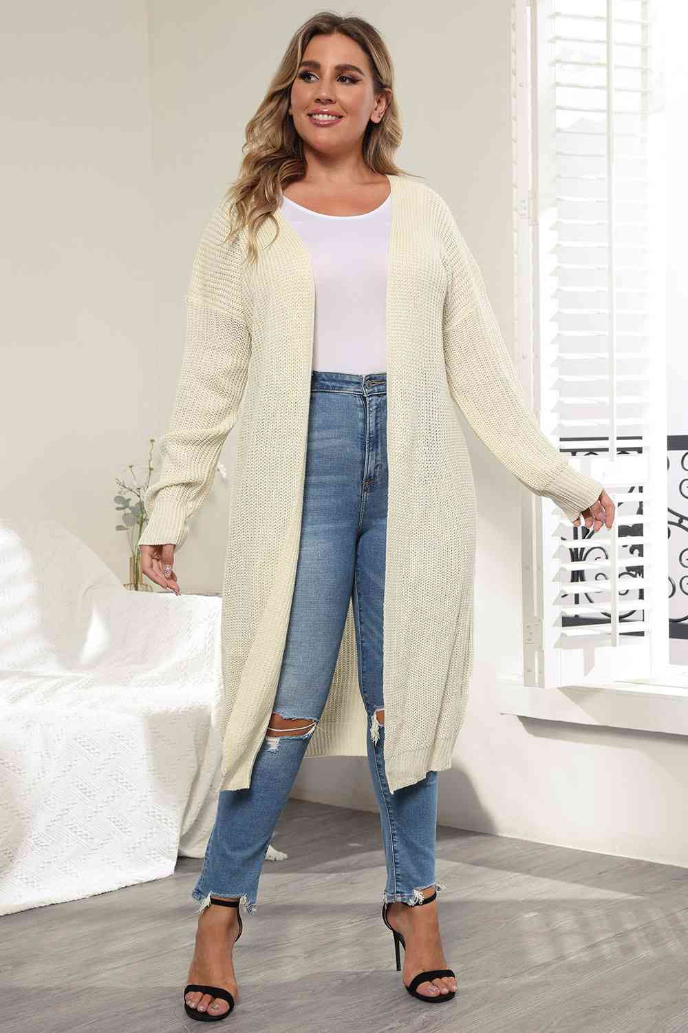 CHARLOTTE Open Front Duster Cardigan