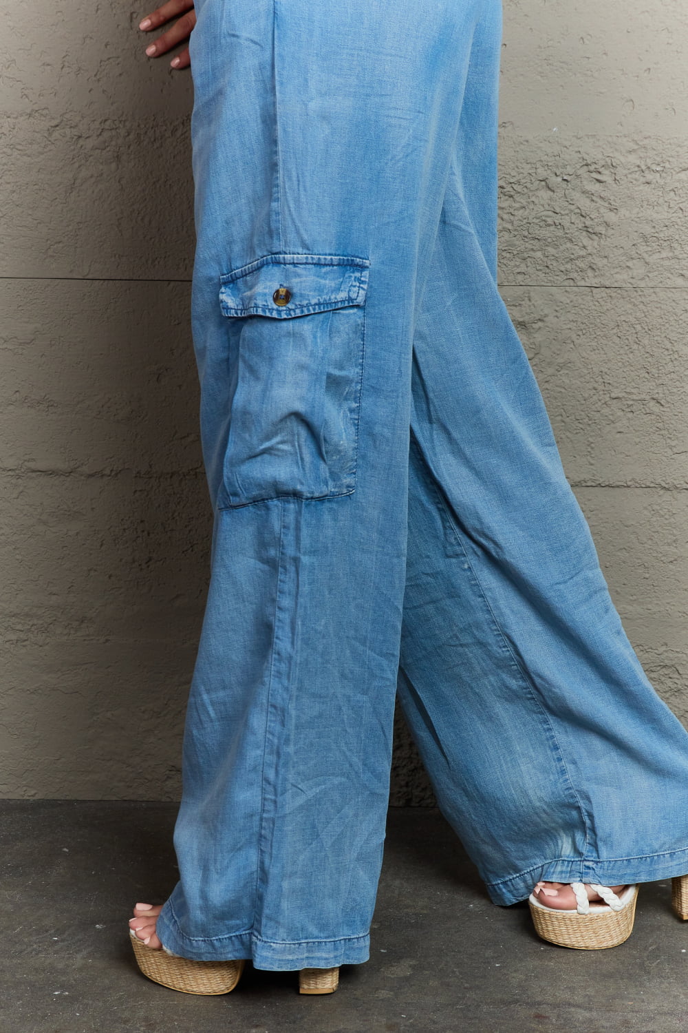 Out Of Sight Denim Cargo Pants