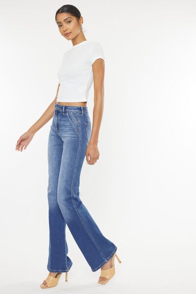 Celia Ultra High Waisted Wide Leg Flare Jeans (0-15)