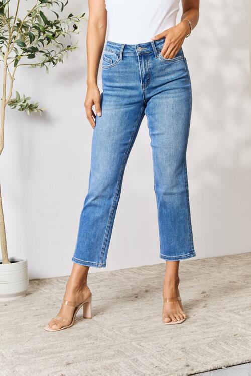 High Waisted Straight Leg Jeans (0-22W)