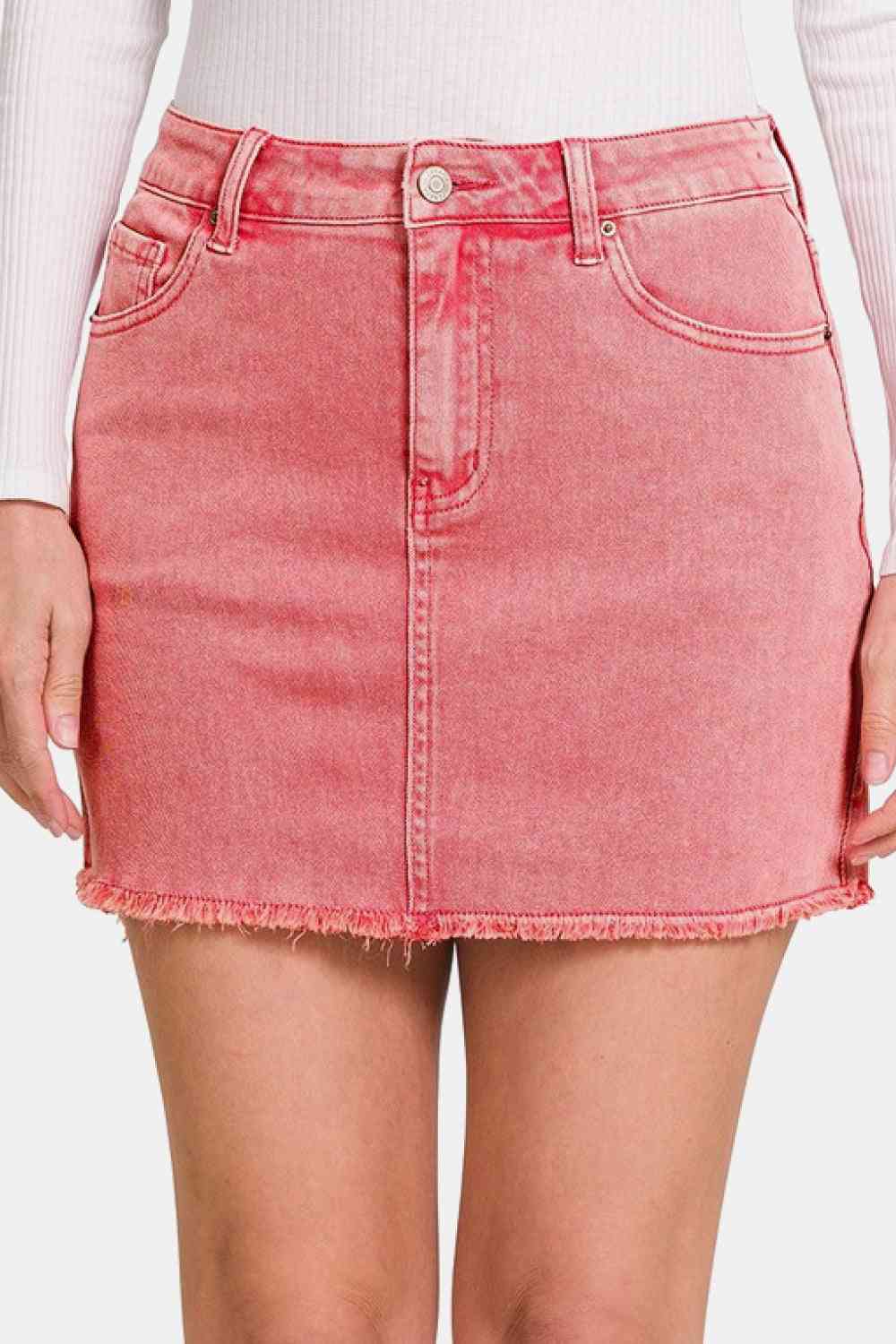 90's Vibes Acid Wash Skirt (S-L)
