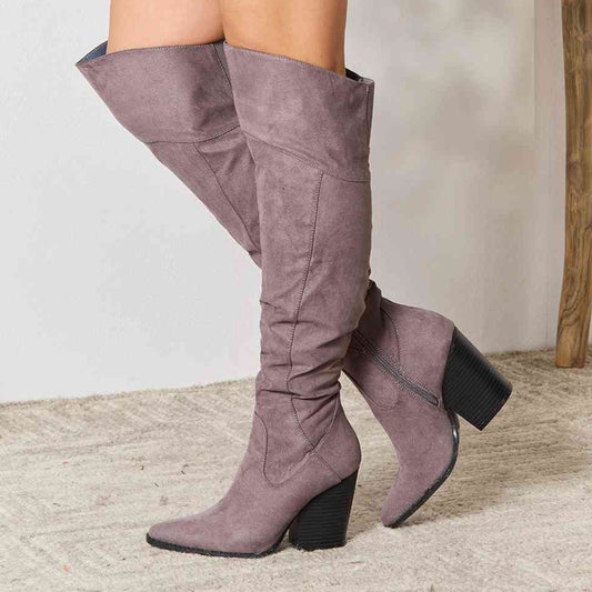 Suede Over the Knee Boots (6-10)