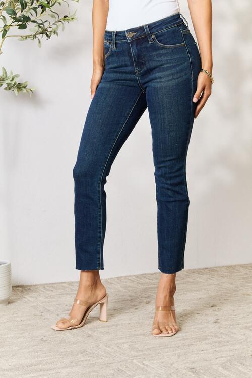 Raw Hem Straight Leg Jeans (0-22W)