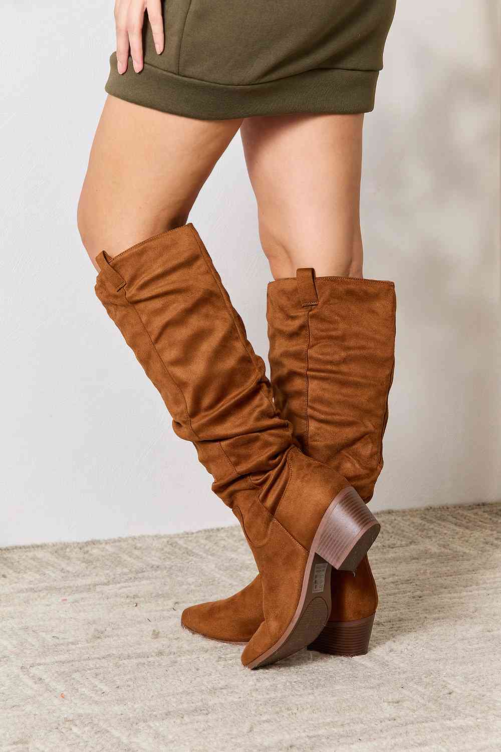 Slouchy Suede Knee Boots (6-10)