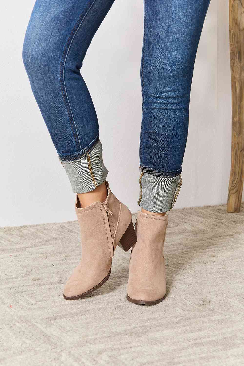 Suede Ankle Booties (6-10)