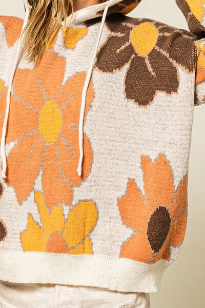 Flower Power Hooded Sweater (S-XL)